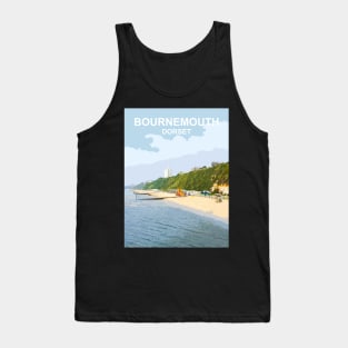 Bournemouth Dorset. Travel poster. Gift. Tank Top